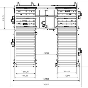 Palettenumlauf Layout Draufsicht